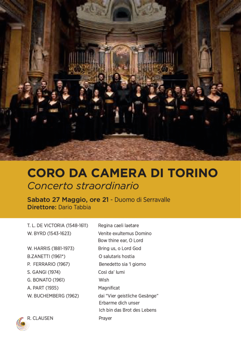 Coro da Camera di Torino performed my piece in concert