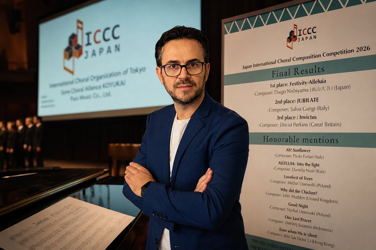 Second Prize at the Japan International Choral Composition Competition 2026